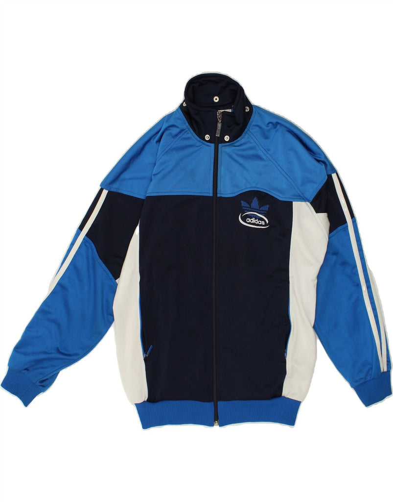 ADIDAS Boys Graphic Tracksuit Top Jacket 13-14 Years  Blue Polyester | Vintage Adidas | Thrift | Second-Hand Adidas | Used Clothing | Messina Hembry 