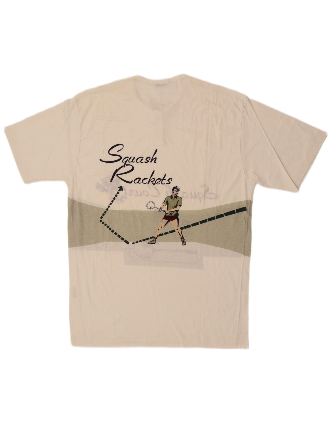 Cacharel Mens Graphic T-Shirt Top Large White