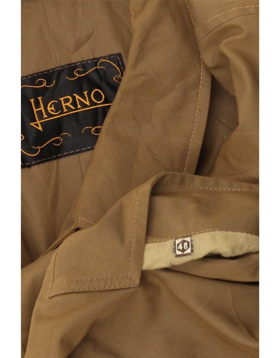 Herno Mens Overcoat IT 48 Medium Beige