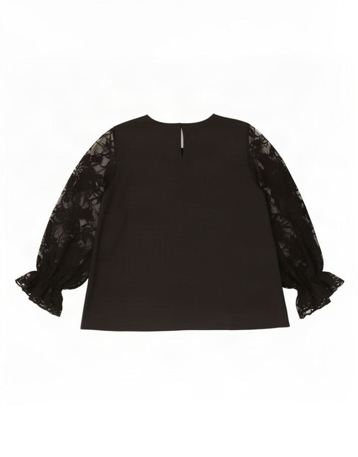 Zara Womens Long Sleeve Blouse Top UK 14 Medium Black Polyester