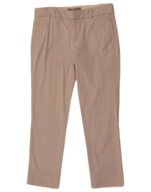 Fat Face Womens Slim Chino Trousers UK 8 Small W30 L26 Beige Cotton