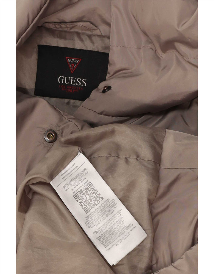 Guess Womens Oversized Padded Coat UK 12 Medium Grey Polyester