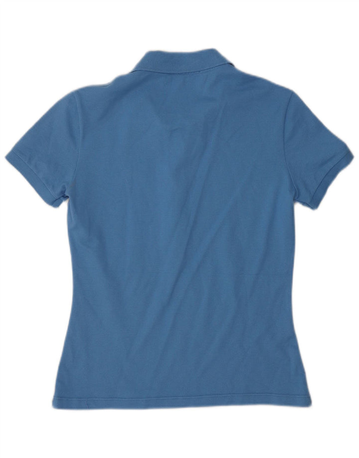 Lacoste Womens Polo Shirt Size 40 Medium Blue Cotton