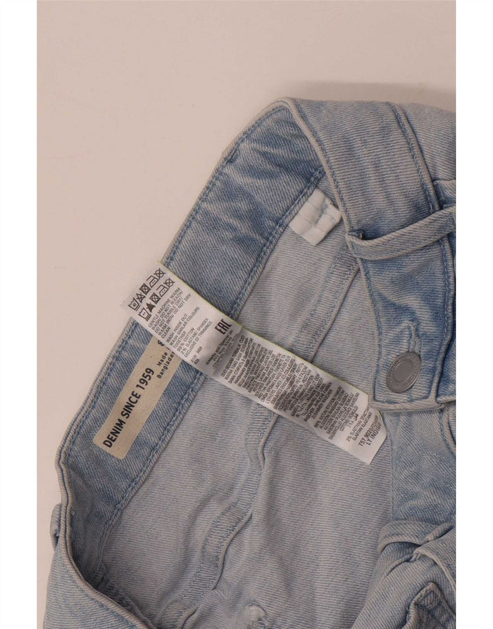 Marks & Spencer Womens Denim Skirt UK 8 Small W26  Blue Cotton