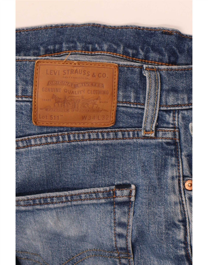 Levi's Mens 511 Slim Jeans W34 L32 Blue
