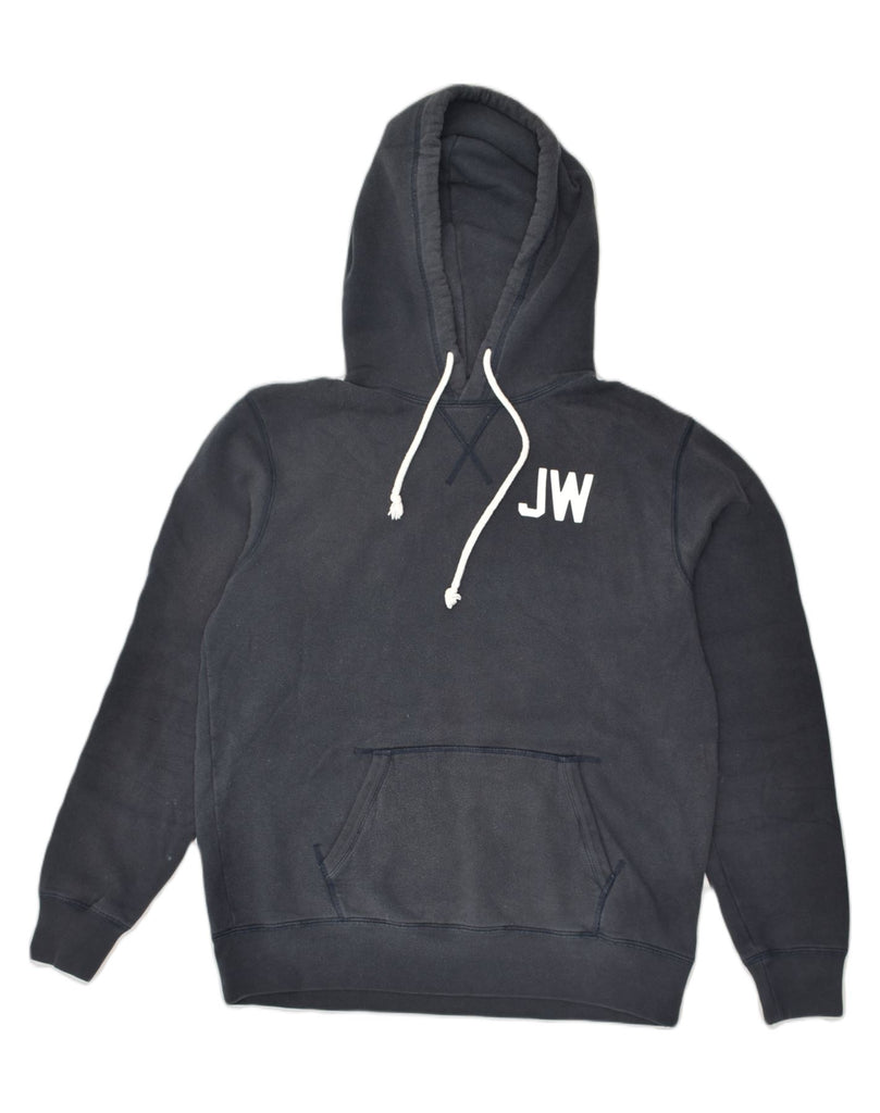 JACK WILLS Mens Graphic Hoodie Jumper Medium Navy Blue Cotton | Vintage Jack Wills | Thrift | Second-Hand Jack Wills | Used Clothing | Messina Hembry 