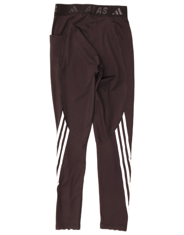 Adidas Womens Aeroready Graphic Leggings UK 8/10 Small Black