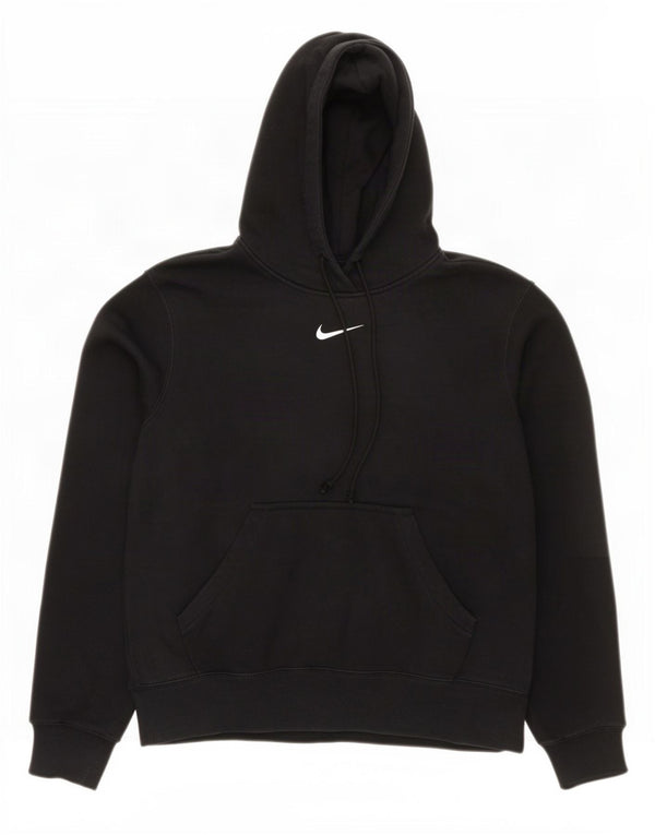 Nike Mens Hoodie Jumper Large Black Cotton