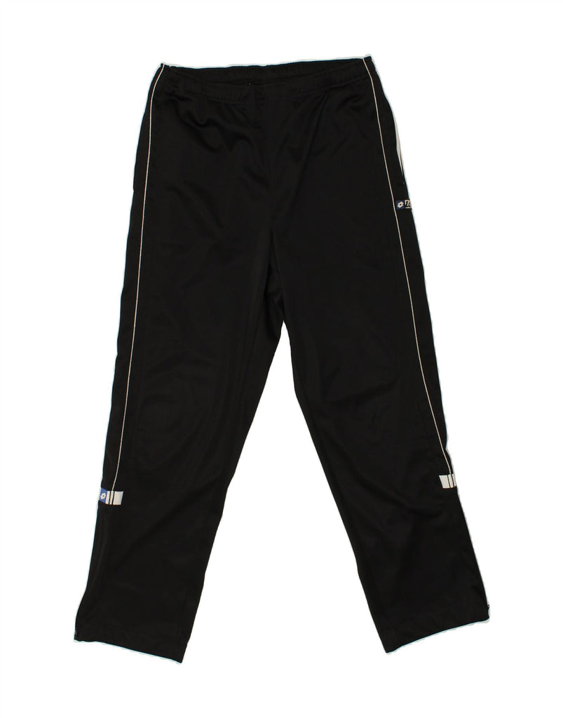 LOTTO Mens Tracksuit Trousers UK 36/38 Small Black Polyester | Vintage Lotto | Thrift | Second-Hand Lotto | Used Clothing | Messina Hembry 