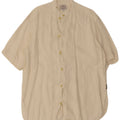 Armani Jeans Mens Short Sleeve Shirt Medium Beige
