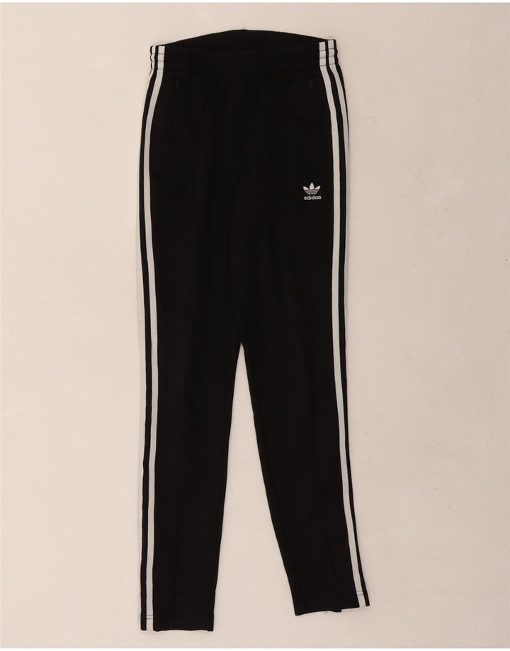 ADIDAS Womens Tracksuit Trousers UK 6 XS Black Polyester
