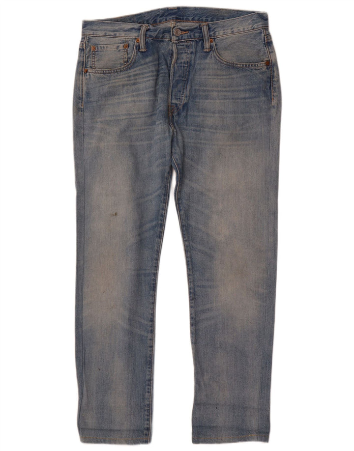 Levi's Mens 501 Straight Jeans W32 L29 Blue Cotton
