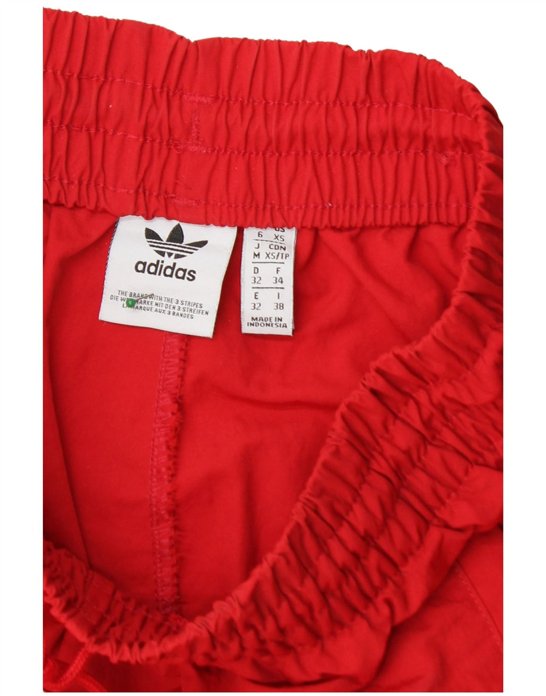 ADIDAS Womens Loose Fit Tracksuit Top Jacket UK 6 XS  Red Polyester