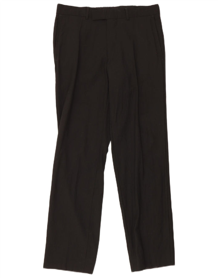 Hugo Boss Mens Straight Suit Trousers IT 48 Medium W32 L32 Black