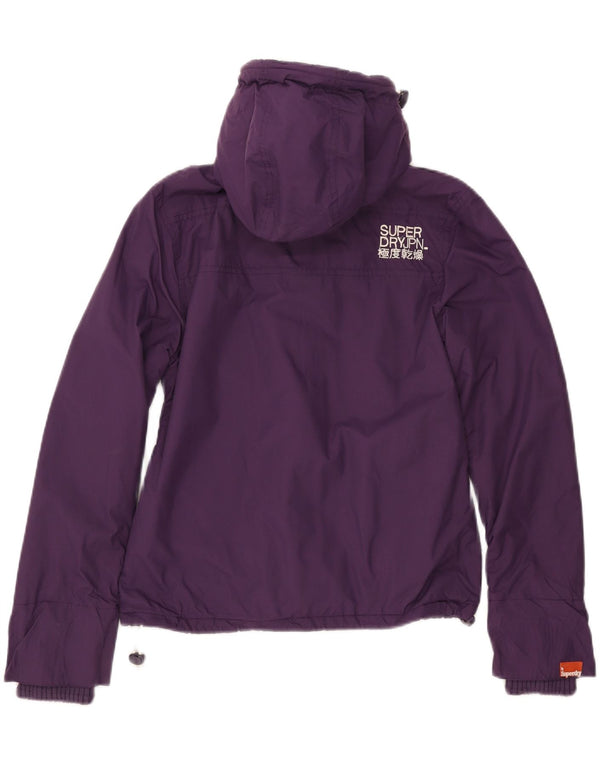 Superdry Womens The Windcheater Windbreaker Jacket UK 14 Medium Purple