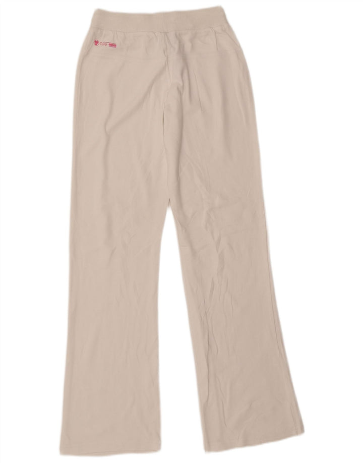 Brugi Womens Tracksuit Trousers UK 10 Small White Cotton