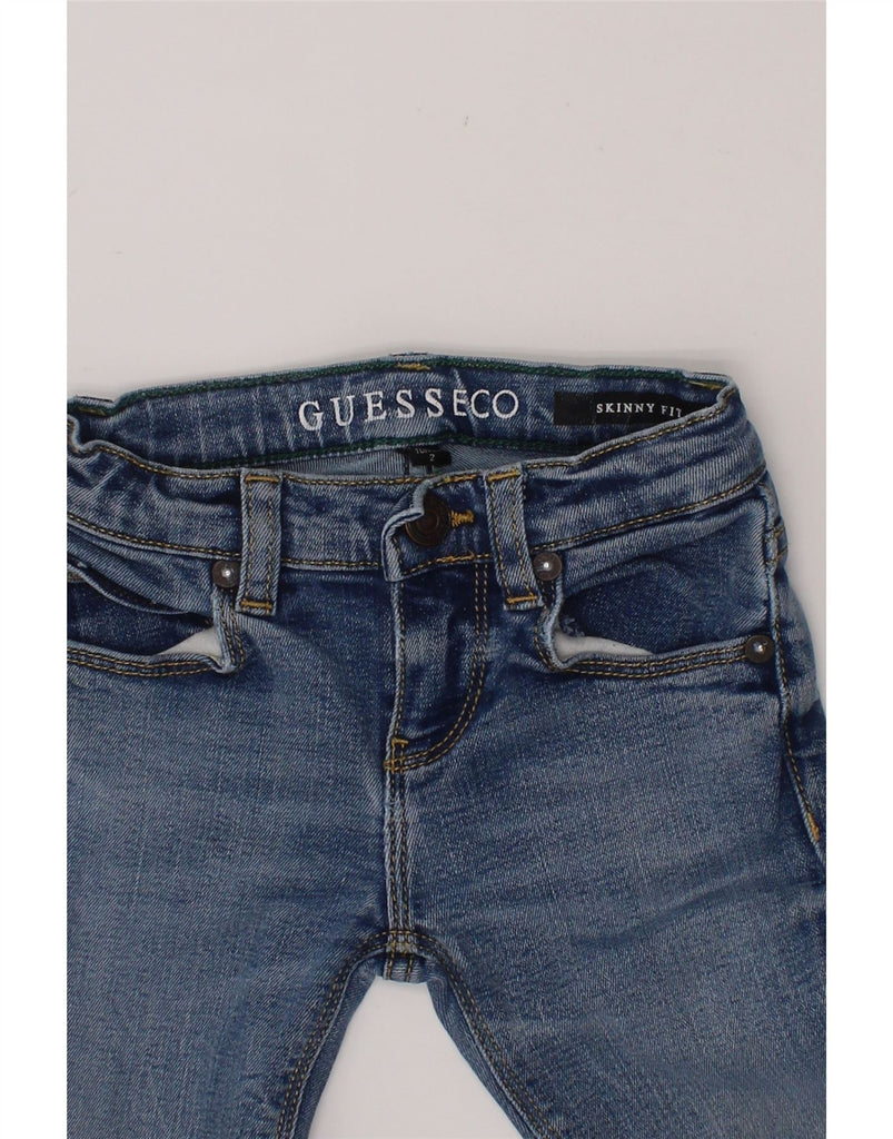 GUESS Baby Girls Skinny Jeans 18-24 Months W16 L13 Blue Lyocell Vintage Guess and Second-Hand Guess from Messina Hembry 