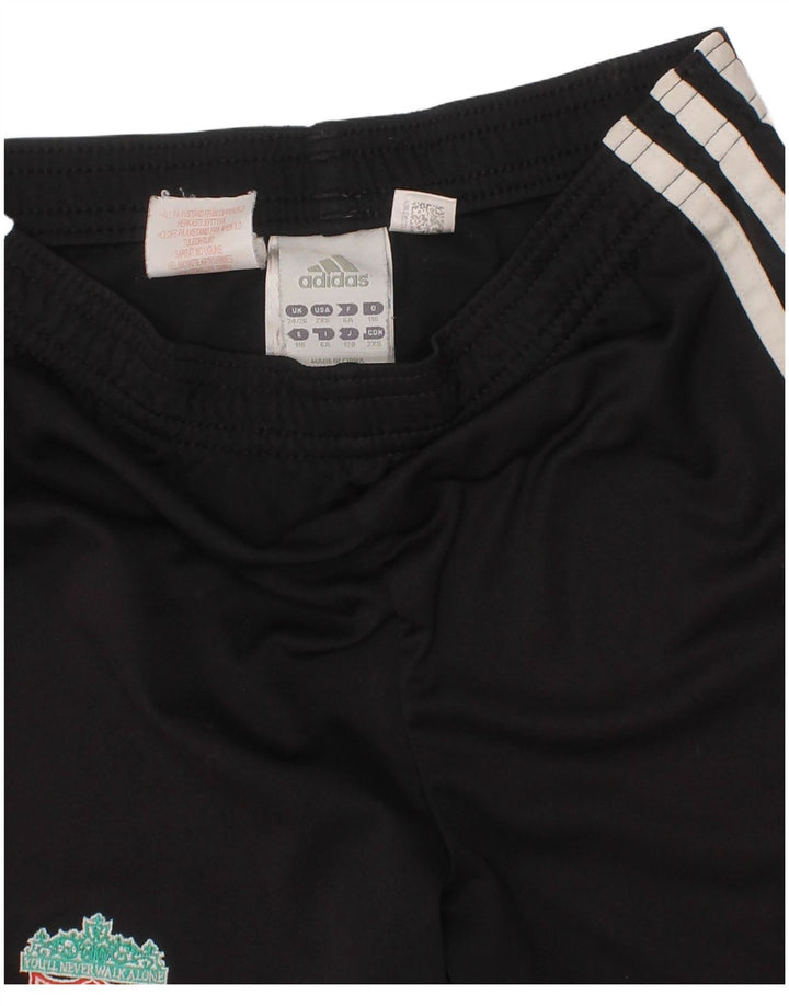 Adidas Boys Liverpool Sport Shorts 5-6 Years  Black Polyester