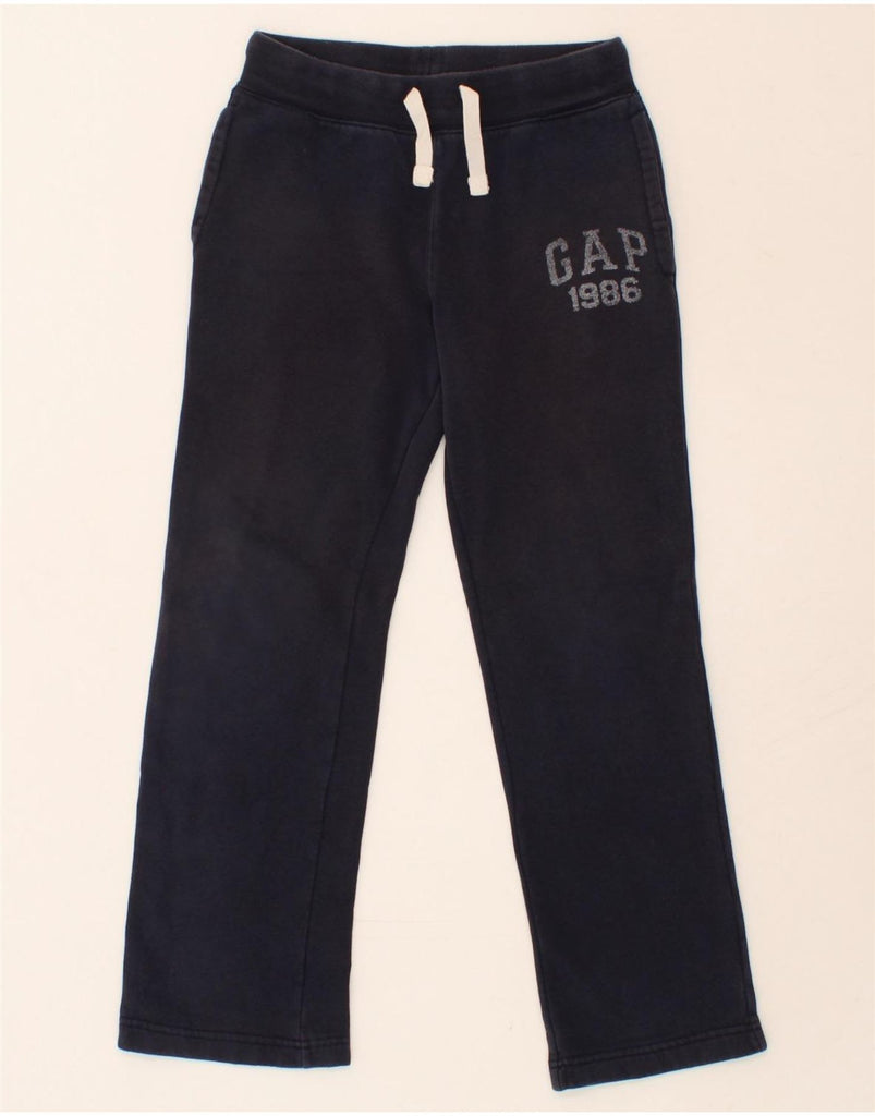 GAP Boys Graphic Tracksuit Trousers 11-12 Years XL Navy Blue Cotton | Vintage Gap | Thrift | Second-Hand Gap | Used Clothing | Messina Hembry 