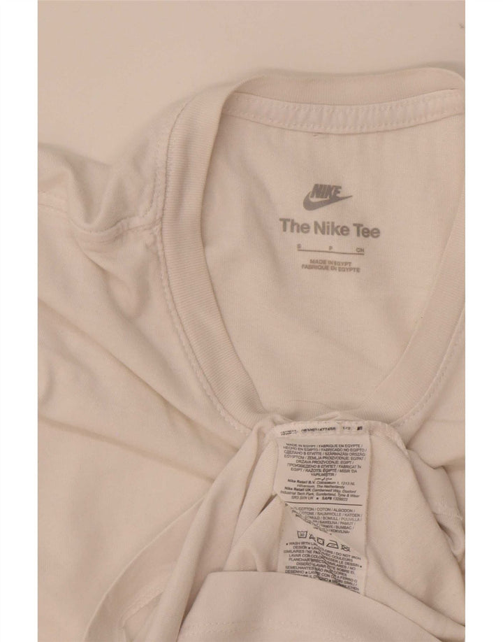 Nike Mens T-Shirt Top Small White Cotton
