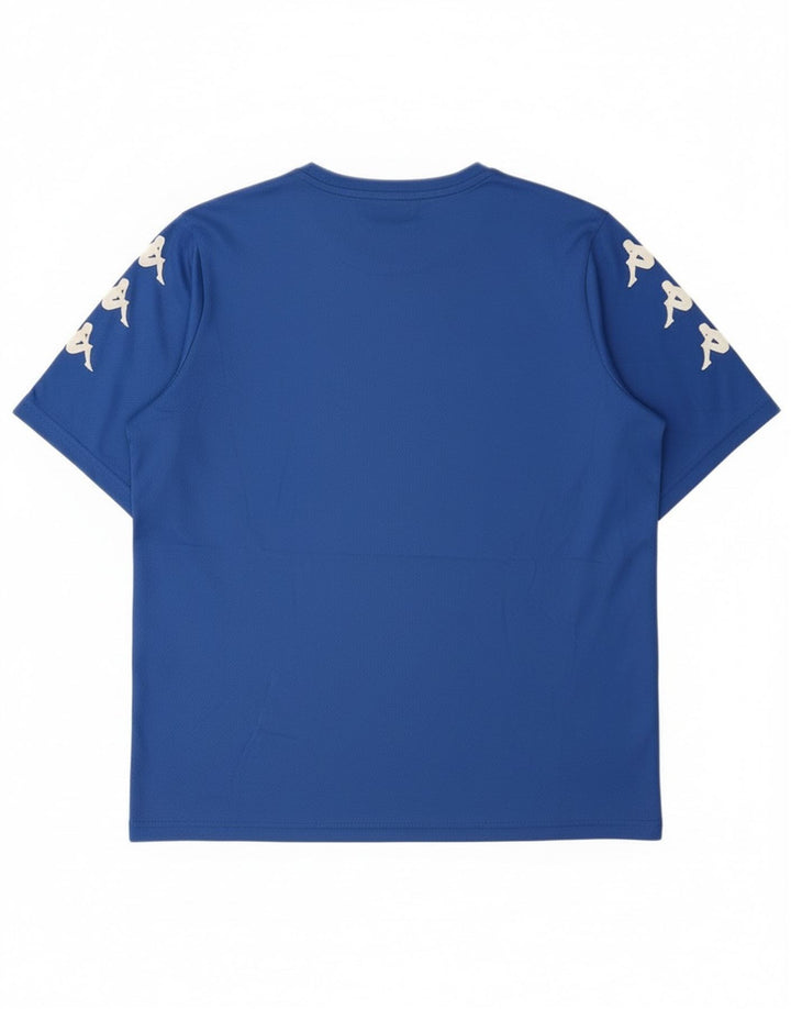 Kappa Mens Graphic T-Shirt Top Medium Blue Polyester