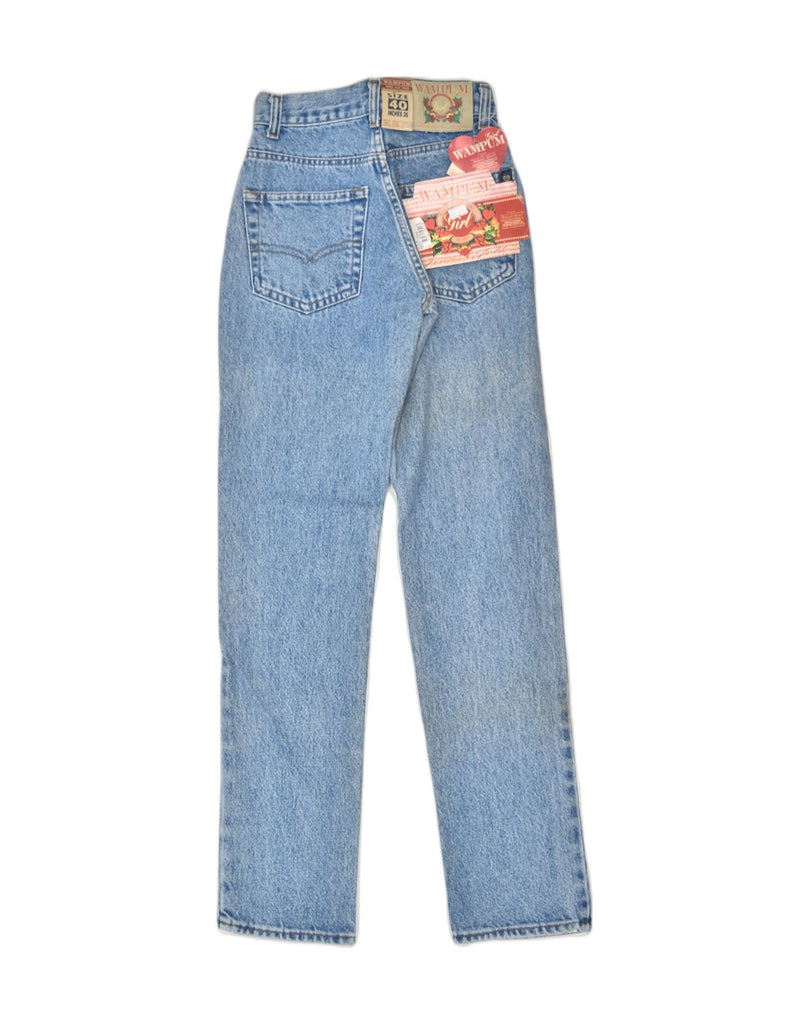 WAMPUM Girls Straight Jeans 13-14 Years W24 L31 Blue Cotton | Vintage | Thrift | Second-Hand | Used Clothing | Messina Hembry 