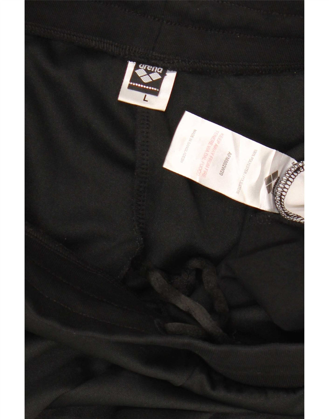 Arena Mens Tracksuit Trousers Joggers Large Black Colourblock Polyester