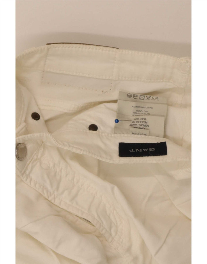 Gant Womens Straight Jeans W31 L34 White Cotton