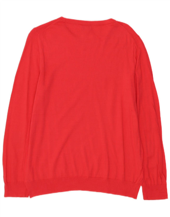 J. Crew Womens Boat Neck Jumper Sweater UK 14 Large Pink