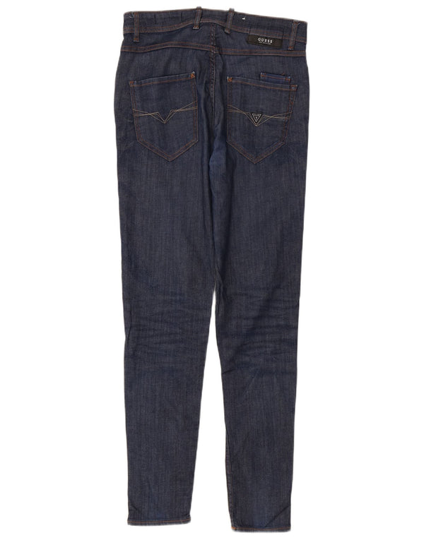 Guess Mens Charlie Slim Jeans W29 L31 Navy Blue Cotton