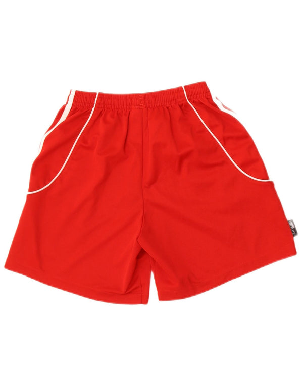 Adidas Boys Climalite Sport Shorts 7-8 Years XS Red Polyester