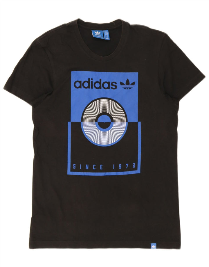 Adidas Mens Graphic T-Shirt Top Small Black