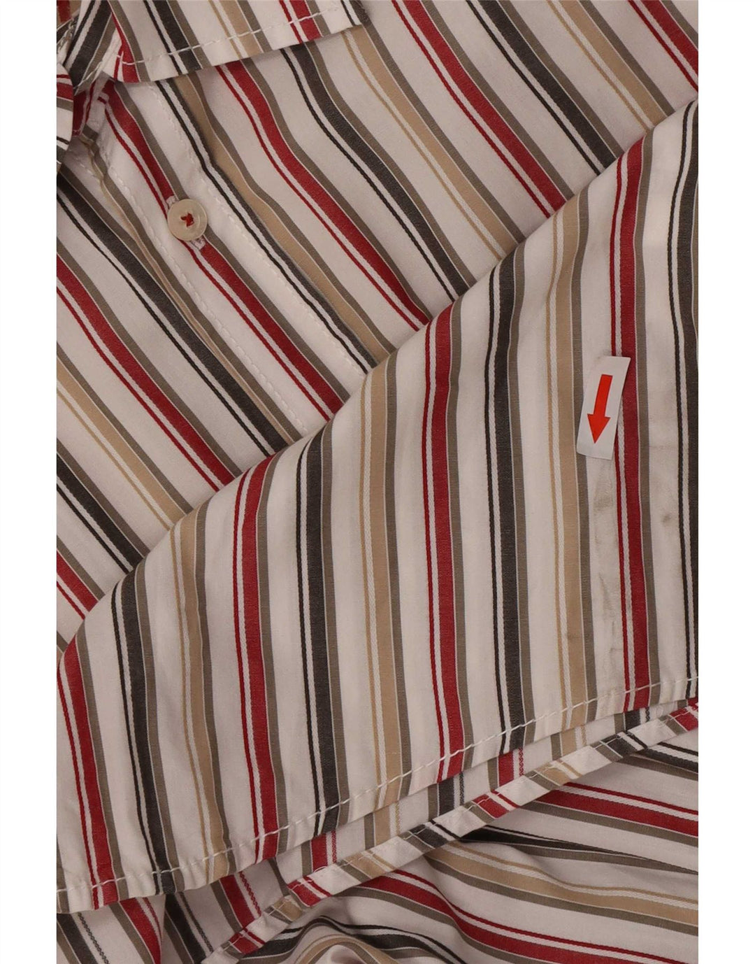 Camel Active Mens Short Sleeve Shirt Medium Multicoloured Striped