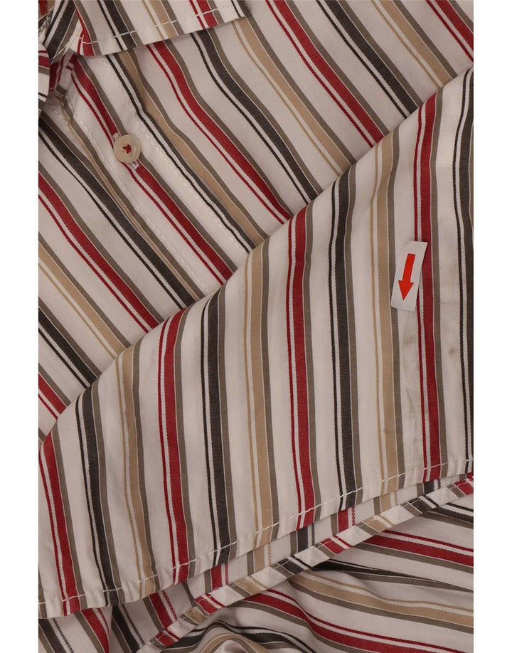 Camel Active Mens Short Sleeve Shirt Medium Multicoloured Striped