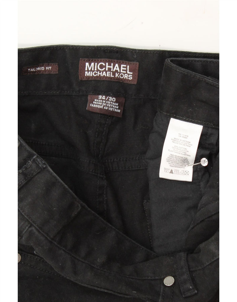 MICHAEL KORS Mens Tailored Fit Slim Jeans W34 L30 Black Cotton Vintage Michael Kors and Second-Hand Michael Kors from Messina Hembry 