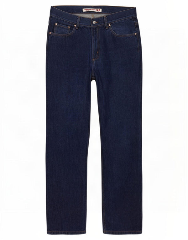 Carrera Mens 700 Straight Jeans W36 L33 Navy Blue Cotton
