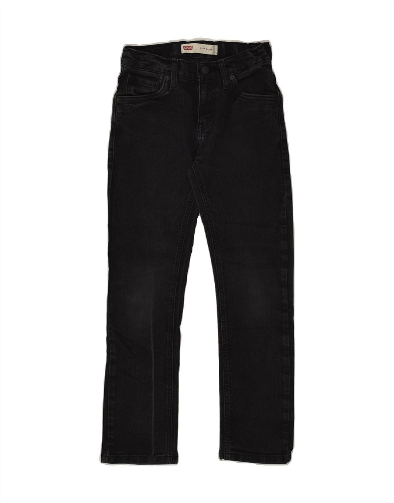 LEVI'S Boys 511 Slim Jeans 9-10 Years W25 L25 Black Cotton | Vintage Levi's | Thrift | Second-Hand Levi's | Used Clothing | Messina Hembry 