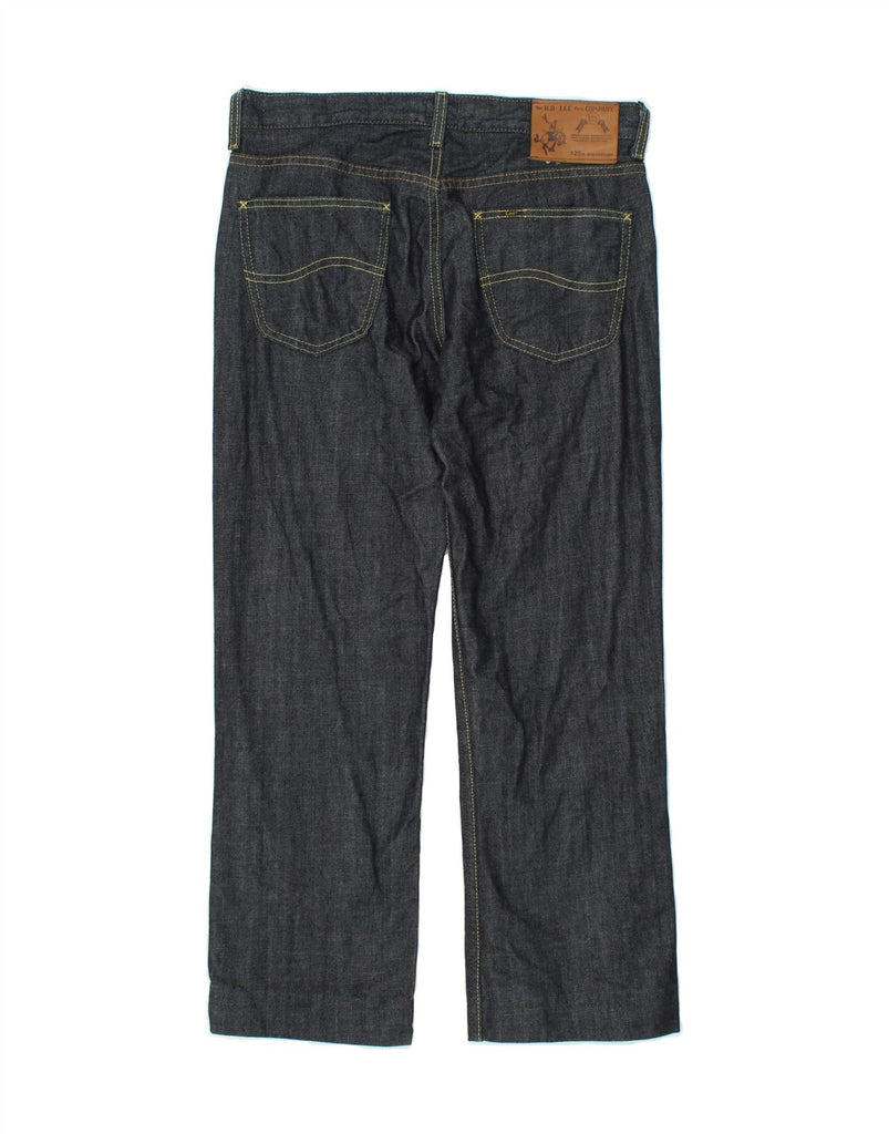 LEE Mens Seattle Straight Jeans W34 L28 Navy Blue Cotton Vintage Lee and Second-Hand Lee from Messina Hembry 