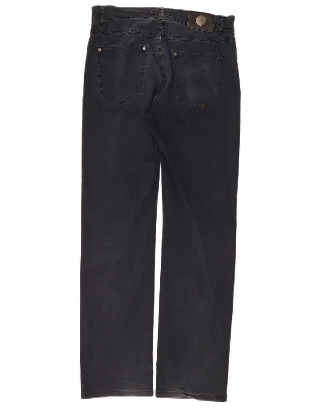 Trussardi Mens Straight Jeans W32 L32 Navy Blue Cotton