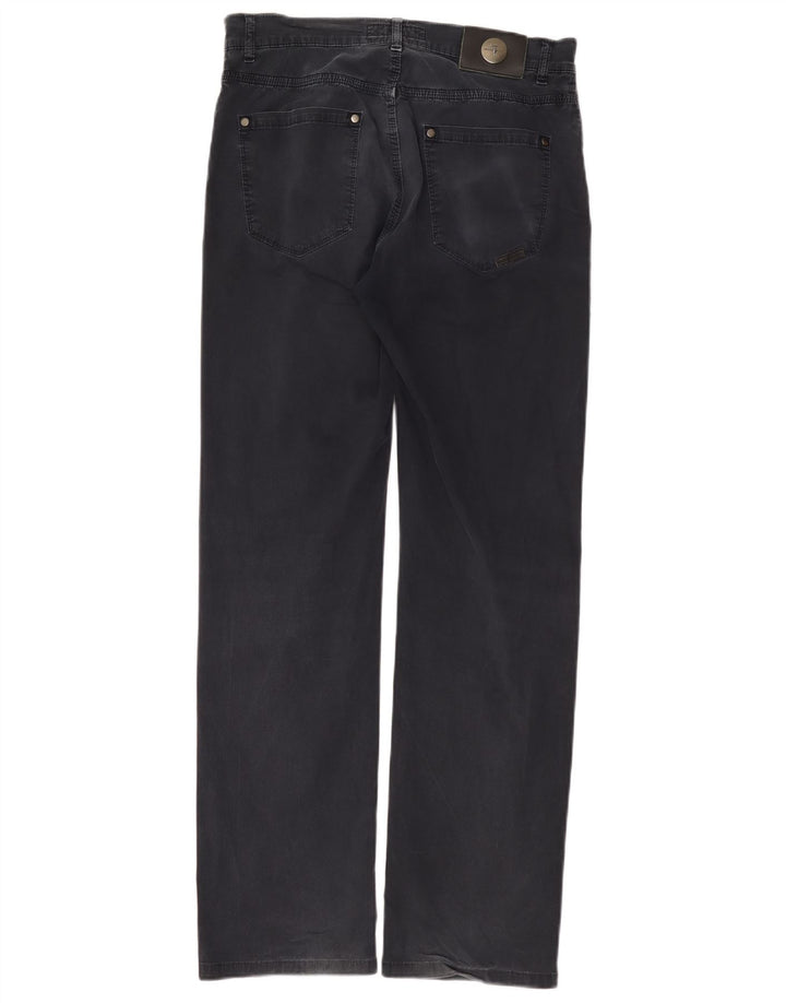 Trussardi Mens Straight Jeans W32 L32 Navy Blue Cotton
