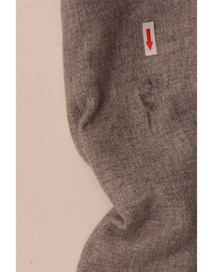 Zara Womens Double Breasted Coat UK 14 Medium Grey Wool