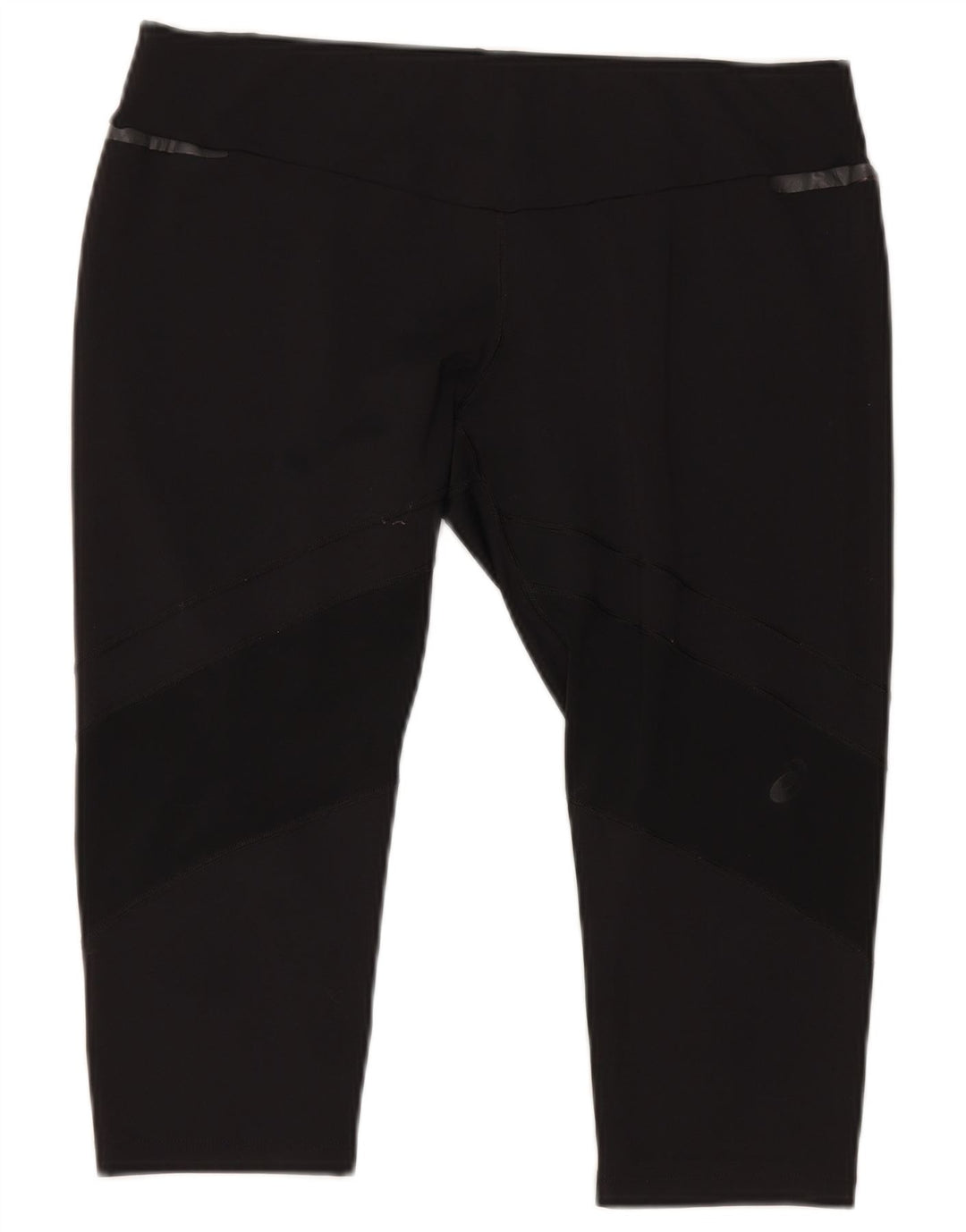 Asics Womens Capri Leggings UK 18 XL Black Polyester