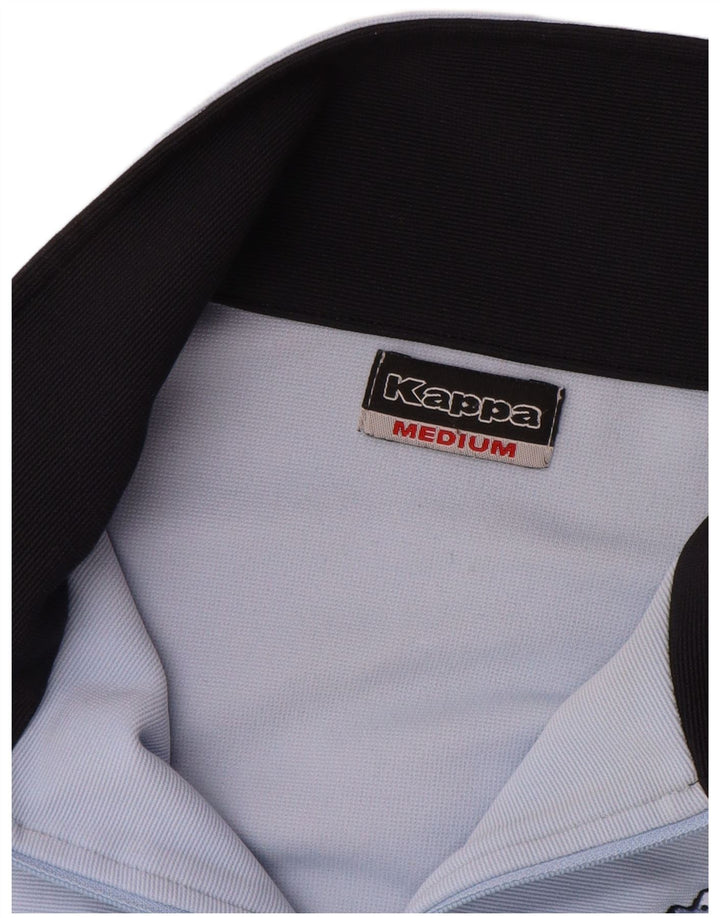 KAPPA Womens Tracksuit Top Jacket UK 14 Medium Blue Colourblock Polyester