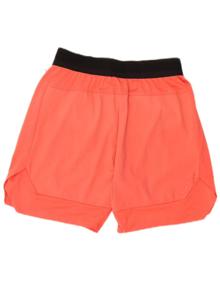 Adidas Mens Sport Shorts Medium  Orange Colourblock Nylon
