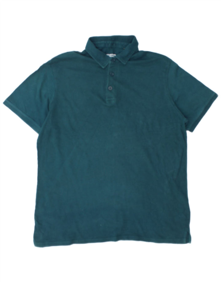 Mountain Warehouse Mens Polo Shirt XL Green Cotton