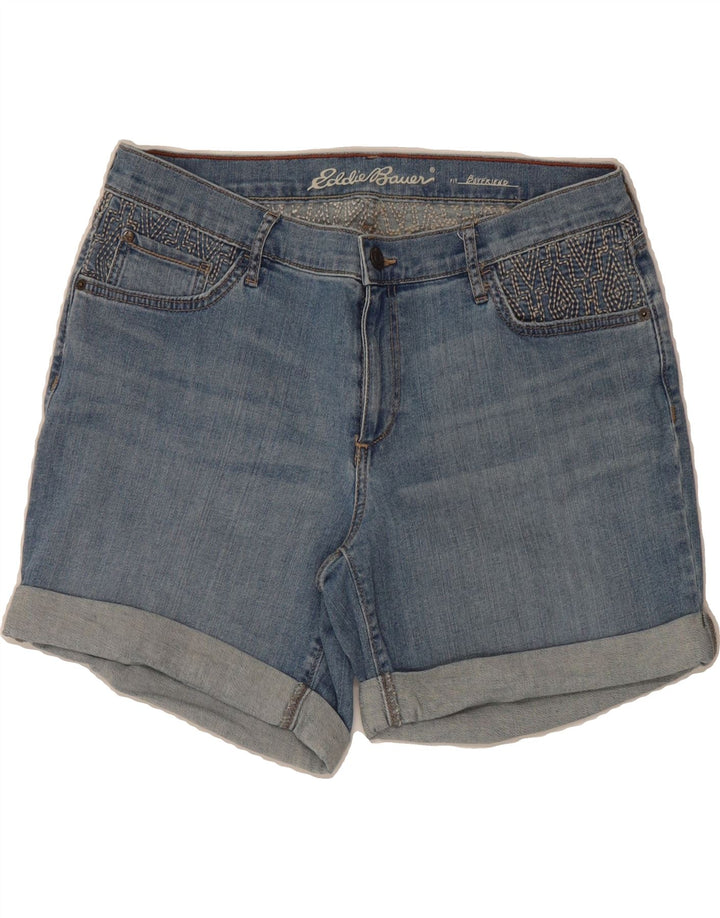 EDDIE BAUER Womens Boyfriend Denim Shorts US 12 Large W36 Blue Vintage Eddie Bauer and Second-Hand Eddie Bauer from Messina Hembry 