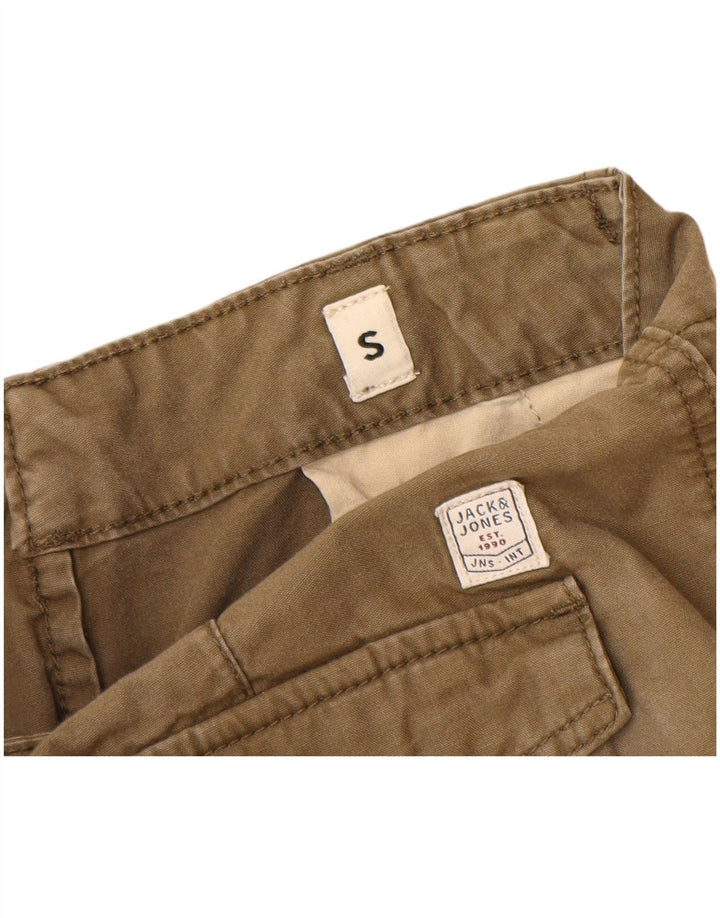 Jack & Jones Mens Cargo Shorts Small W29 Khaki