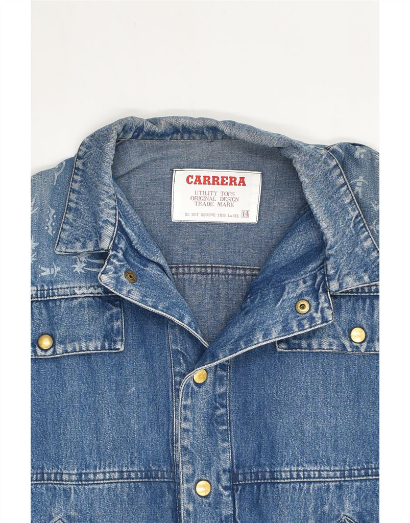 CARRERA Girls Denim Jacket 13-14 Years Blue Cotton | Vintage Carrera | Thrift | Second-Hand Carrera | Used Clothing | Messina Hembry 