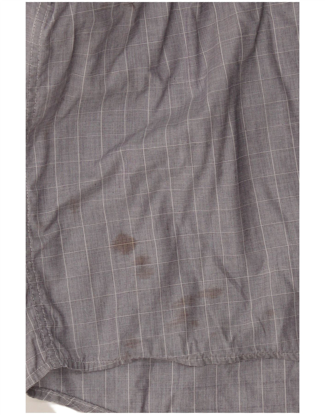 Lacoste Mens Shirt Size 42 Large Grey Check Cotton