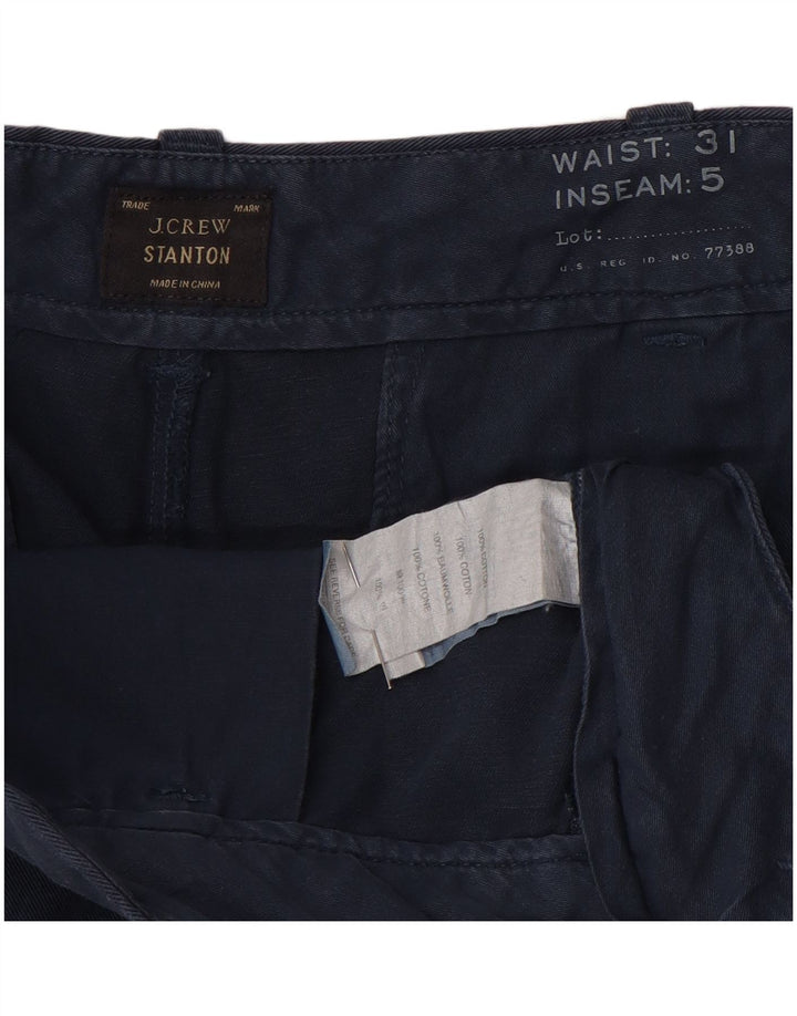J. Crew Womens Stanton Chino Shorts W31 Medium Navy Blue Cotton